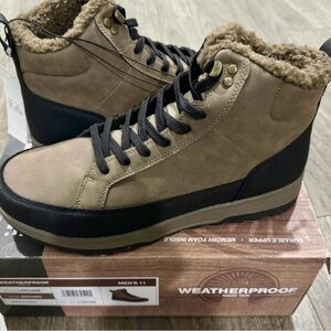 Weatherproof Men's Brown and Black Boots